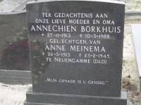 Grafsteen / headstone Annechien Borkhuis