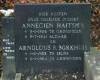 Grafsteen/headstone Arnold Berend Borkhuis en Annegien Haitsema