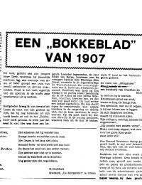 Krantenartikel: Een &quot;Bokkeblad&quot; van 1907 / Newspaper article (Dutch)