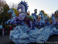Prinsessen parade: de paarden