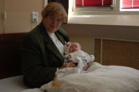 Caroline with grandma Emmy