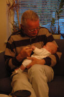 Alexandra with granddad