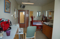 The hospital room