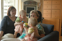 Caroline and Alexandra with grandma Annie