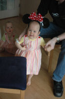 Alexandra met Minnie Mouse oren