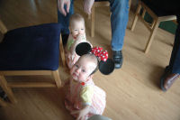 Alexandra weer met Minnie Mouse oren