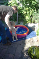 First time in the swimmingpool