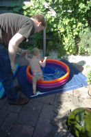 First time in the swimmingpool