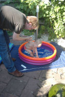 First time in the swimmingpool