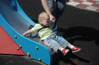 Alexandra on the slide