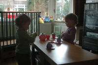 It's teatime with Caroline and Alexandra