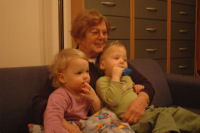 Watching Sesamestreet with grandma