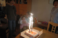With the big candles
