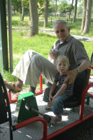 Alexandra with granddad