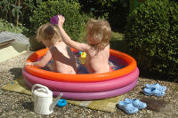 Playing in the bath