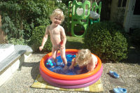 Playing in the bath