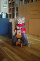 Together on the giraffe