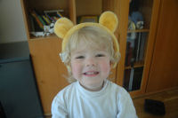 Caroline with Winnie the Pooh ears