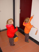 Sint Maarten (a local celebration) at grandma's door