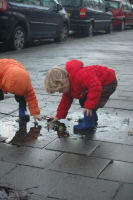 Playing in the wet