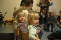 Sinterklaas at their playgroup