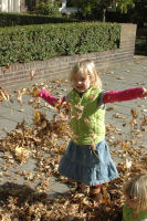 Playing with the leaves