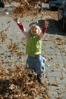 Playing with the leaves