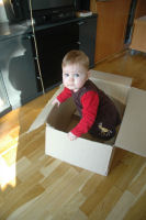 Three girls and a box