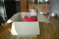 Three girls and a box