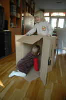 Three girls and a box