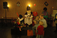 The girls with Sinterklaas