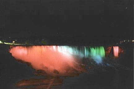 Niagara Falls at night